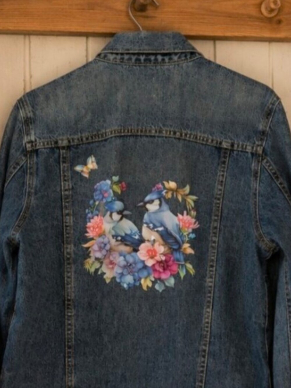 Blue Jay UpCycled Denim Jacket | Large